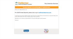 Desktop Screenshot of feeservice.com